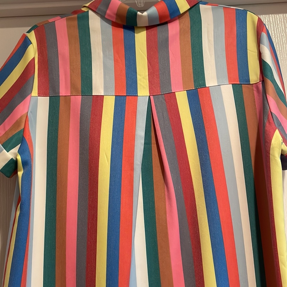 Colorful Stripe Shift Dress - Picture 3 of 7